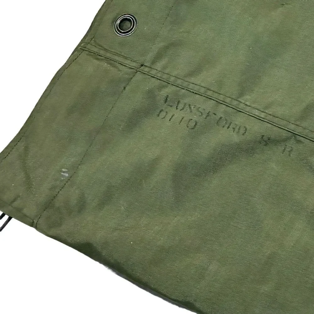 Vintage Olive Green Top Load Canvas Army Duffel Bag